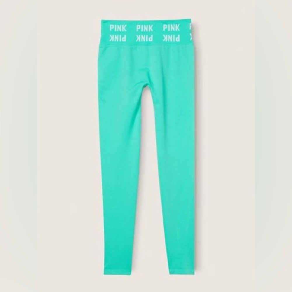 Victoria’s Secret Pink - Teal Seamless Tights
